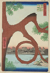 Woodblock print by Utagawa Hiroshige for sale January 28, 2025 in Japanese Prints and The Arts of Asia at Revere Auctions in St. Paul, MN, 011725