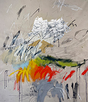 Abstract painting by Jason Craighead on exhibition at K Contemporary in Denver, through February 8, 2025, 010425