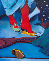 Painting by Joshua Petker on exhibition at Anat Ebgi in Los Angeles, CA, February 8 - March 22, 2025, 020125