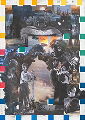 Collage artwork by Kandis Williams on exhibition at Walker Art Center in Minneapolis, Minnesota, April 24 - August 24, 2025, 041525