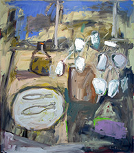 Painting by Kit Reuther on exhibition at David Lusk Gallery in Memphis, Tennessee, April 3 - May 10, 2025, 041525