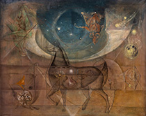 Artwork by Leonora Carrington on exhibition at Gallery Wendi Norris in San Francisco, January 21 - March 15, 2025, 011425