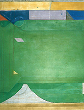 Abstract artwork by Richard Diebenkorn on exhibition Berggruen Gallery in San Francisco, March 6 - April 24, 2025, 030325