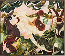 Painting by Yulia Iosilzon on exhibition at Carvalho Park in Brooklyn, January 25 - March 15, 2025, 022125