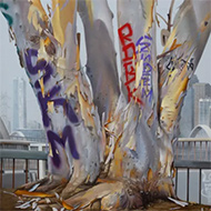 Painting by Adele Renault on exhibition at Good Mother Gallery in Los Angeles, CA, May 3 - 31, 2025, 042825