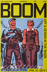Poster from Boom Art and Design in the 1940's on exhibition at Philadelphia Museum of Art in Philadelphia, PA, April 12 - September 1, 2025, 080825