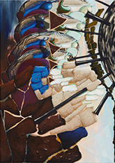 Abstract artwork by Bridget Mullen on exhibition at Marianne Boesky Gallery in New York, June 26 - August 1, 2025, 072025