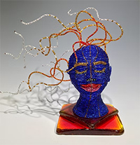 Wire sculpture by Chris Wooten available from The American Art Company in Tacoma, WA, May 2025, 042425