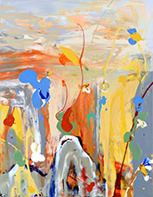 Abstract Flowers by Daniel Phill on exhibition at Nuart Gallery in Santa Monica, CA, May 23 - June 8, 2025, 052825