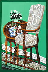 Painting by David Bates on exhibition at Berggruen Gallery in San Francisco, June 26 - August 14, 2025, 072025