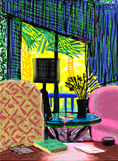 Prints by David Hockney on exhibition at Grand Rapids Art Museum in Grand Rapids, MI, May 31 - November 2, 2025, 080425