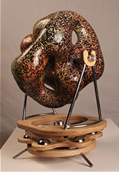 Multi media sculpture by Drew Reynolds on exhibition at Jackson Junge Gallery in Chicago, May 12 - June 29, 2025, 052225