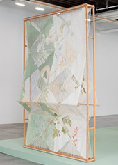 Artwork by Elise Peroi on exhibition at Carvalho Park in Brooklyn, April 5 - May 23, 2025, 042725