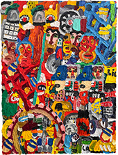 Painting by Emilio Villalba on exhibition at Dolby Chadwick Gallery in San Francisco, May 1 - June 28, 2025, 051525