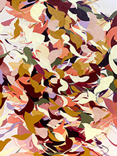 Abstract painting by Evan Blackwell Helgeson on exhibition at Spalding Nix Fine Art in Atlanta, Georgia, July 18 - September 12, 2025, 072125