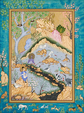 Persian Miniature painting by Feruz Temirov on exhibition at Art House SF in San Francisco, May 2 - June 4, 2025, 051525