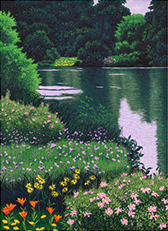 Woodcut by Gordon Mortensen on exhibition at Davidson Galleries in Seattle, July 3 - August 30, 2025, 071725