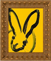 Rabbit painting by Hunt Slonem on exhibition at Gallery Mar in Park City, Utah, opening July 25, 2025, 071725