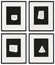 Suite of four prints by James Turell on exhibition at Krakow Witkin Gallery in Boston, April 26 - July 18, 2025, 042925