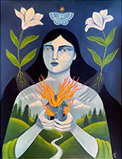Artwork by Jennifer Parks available from Antler and Talon Galleries in Portland, OR, March 6 - 28, 2025, 080325