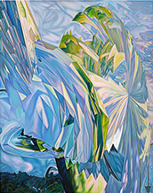 Abstract painting by Jin Meyerson on exhibition at Perrotin Gallery in Los Angeles, CA, July 19 - August 29, 2025, 080525