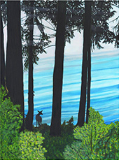Painting by John Lysak on exhibition at Harris Harvey Gallery in Seattle, WA, July 3 - August 2, 2025, 071725