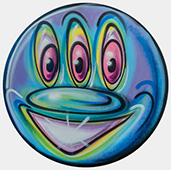 Artwork by Kenny Scharf on exhibition at Ross+Kramer in Miami Beach, Florida, April 17 - May 24, 2025, 051525