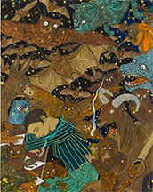 Painting by Marcel Dzama on exhibition at David Zwirner Gallery in Los Angeles, June 28 - August 8, 2025, 080525