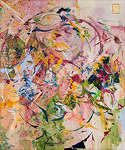 Abstract painting by Michaela Yearwood-Dan on exhibition at Hauser and Wirth in London, May 13 - August 2, 2025, 042725