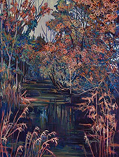 Landscape painting by Nina Weiss on exhibition at J. Petter Galleries in Douglas, Michigan, August 9 - Sept 6, 2025, 080425