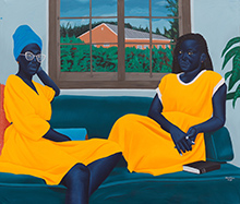 Painting by Ocheja Johnson on exhibition at Red Arrow Gallery in Nashville, Tennessee, July 21 - August 31, 2025, 072925