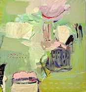 Abstract painting by Petra Schott available from Pryor Fine Art in Atlanta, Georgia, July 2025, 072125
