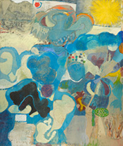 Abstract painting by Rafael Delacruz on exhibition at Altman Siegel Gallery in San Francisco, April 24 - May 31, 2025, 051525