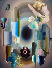 Painting by Raychael Stine on exhibition at Cris Worley Fine Arts in Dallas, Texas, Sept 6 - October 25, 2025, 081025