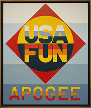 Artwork by Robert Indiana on exhibition at Pace Gallery in Chelsea district of New York, May 9 - August 15, 2025, 042725