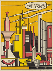 Lithograph by Roy Lichtenstein on exhibition at Augen Gallery in Portland, Oregon, July 3 - August 29, 2025, 080325
