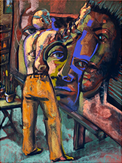 Painting by Schmitt and Hall on exhibition at the tobin gallery in Tacoma, June 19 - August 15, 2025, 080325