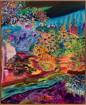 Abstract painting by Thalita Hamaoui on exhibition at Marianne Boesky Gallery in New York, May 1 - June 14 2025, 042725