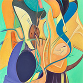 Artwork by donna e perkins on exhibition at Archway Gallery in Houston, May 3 - June 5, 2025, 050925