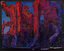 Mixed media artwork by Austin Martin White on exhibition at Petzel Gallery in the Chelsea district of New York, Sept 4 - October 18, 2025, 090325