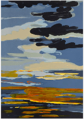 Screenprint by Clare Woods on exibition at Leslie Sacks Gallery in Santa Monica, CA, September 6 - October 25, 2025, 053125