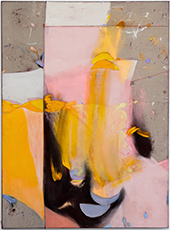 Abstract painting by Dana James on exhibition at Hollis Taggart in the Chelsea district of New York, Sept 4 - October 11, 2025, 090325