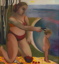 Painting by Danielle Orchard on exhibition at Perrotin Gallery in Los Angeles, CA, September 12 - October 18, 2025, 090625