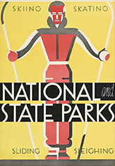 National Park poster by Dorothy Waugh on exhibition at Poster House in New York City, September 27 - February 22, 2026, 090125