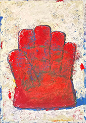Red Glove painting by Galen Hansen on exhibition at Woodside Braseth Gallery in Seattle, WA, October 7 - November 16, 2025, 102025