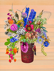 Floral painting by Jane Hammond on exhibition at Berggruen Gallery in San Francisco, October 23 - January 8, 2026, 102025