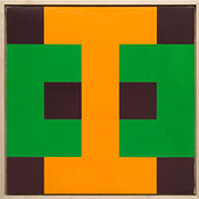 Abstract painting by Karl Benjamin on exhibition at Louis Stern Fine Arts in Los Angeles, September 20 - November 1, 2025, 090625