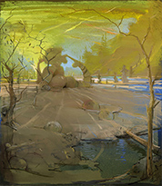 Artwork by Lisa Yuskavage on exhibition at The Morgan Library and Museum in New York City, June 27 - January 4, 2026, 090125