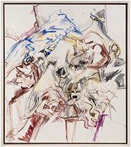 Artwork by Mercedes Matter on exhibition at Berry Campbell Gallery in the Chelsea district of New York, September 5 - October 4, 2025, 090225