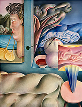 Painting by Pablo Benzo on exhibition at The Hole Tribeca in Tribeca district of New York, September 5 - October 11, 2025, 090425